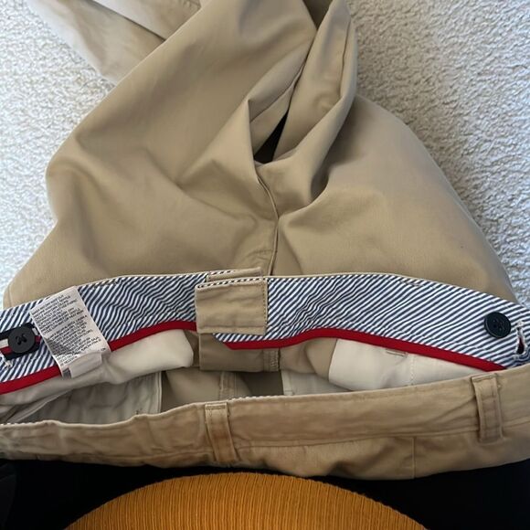 Tommy Hilfiger set of 2 Boys size 20 regular tan adjustable waist dress pants. - Picture 5 of 6